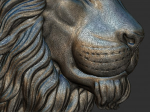 Lion ring 3D print model 3D प्रिंट मॉडल