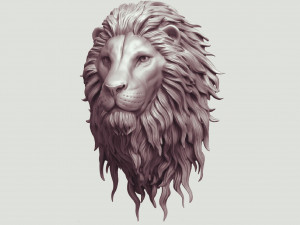 Lion head 3D 3D प्रिंट मॉडल