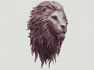 Testa di leone 3D Modello di stampa 3D