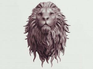 Lion head 3D 3D प्रिंट मॉडल