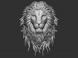 Testa di leone 3D Modello di stampa 3D