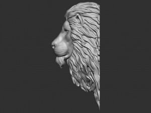Lion head 3D 3D प्रिंट मॉडल