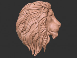 Lion head 3D print model 3D Print Model