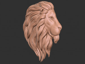 Lion head 3D print model Modello di stampa 3D