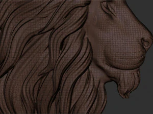 Lion head 3D print model 3D Print Model