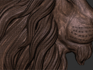 Lion head 3D print model Modello di stampa 3D