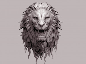 Angry lion 3d print 3D print model 3D Print Model