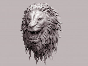 Angry lion 3d print 3D print model 3D 打印模型
