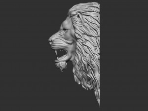 Angry lion 3d print 3D print model 3D 打印模型