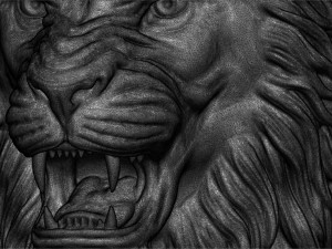 Angry lion 3d print 3D print model 3D 打印模型