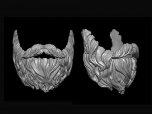 ひげ1 3Dプリントモデル