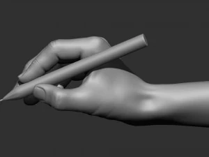 書く手の姿勢3Dプリントモデル 3Dプリントモデル