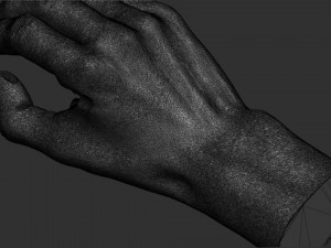 Writing hand posture 3D print model Model Cetak 3D