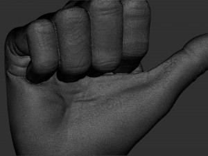Male thumbs up hand posture 3D Принт Модель
