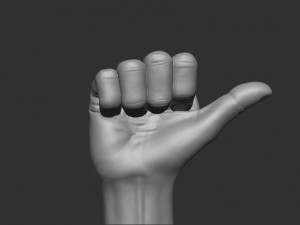 Male thumbs up hand posture 3D Принт Модель