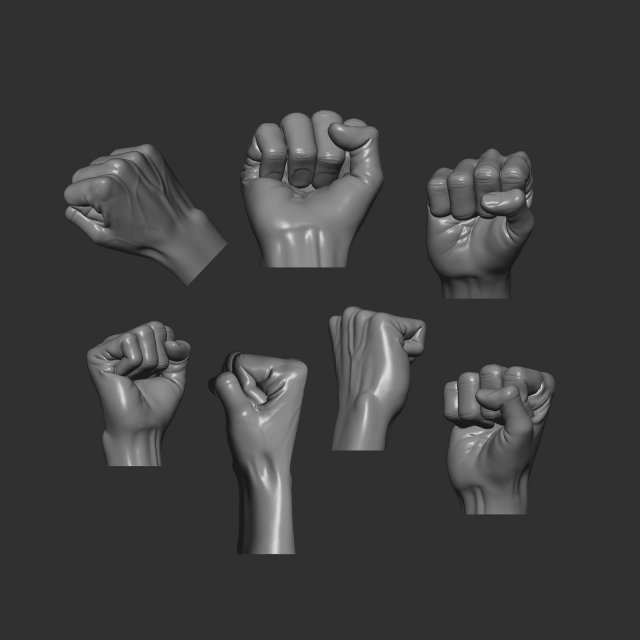Male punch pose 3D Print Model .c4d .max .obj .3ds .fbx .stl .blend 