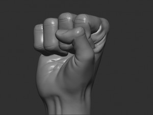 Male punch pose 3D Print Model