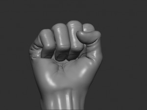 Male punch pose 3D Print Model