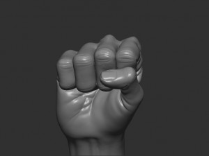 Male punch pose 3D Print Model