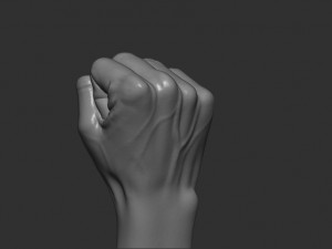 Male punch pose 3D Print Model