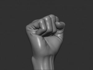 Male punch pose 3D Print Model