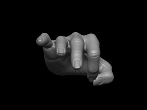 Female palm ok position Model Cetak 3D