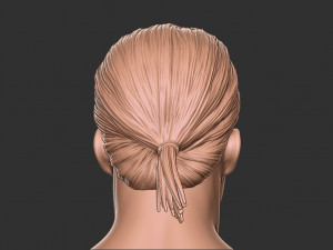 Hair 12 3Dプリントモデル
