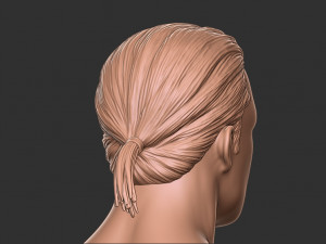 Hair 12 3Dプリントモデル