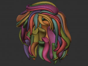 Hair 13 3D Print Model