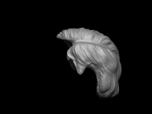 Hair 14 3D 프린트 모델