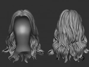 Волосы 15 3D Принт Модель