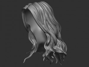 Hair 15 Model do druku 3D