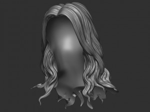 Hair 15 Model do druku 3D