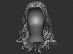 Hair 15 Model do druku 3D