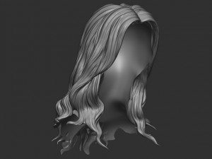 Hair 15 Model do druku 3D