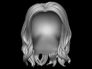 Hair 17 Model Cetak 3D