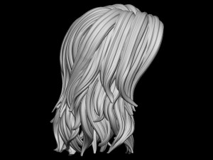 Hair 17 Model Cetak 3D