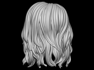 Hair 17 Model Cetak 3D