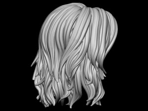 Hair 17 Model Cetak 3D