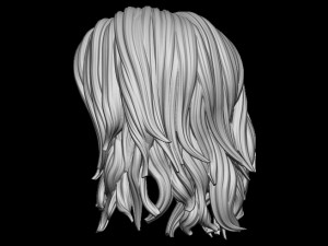 Hair 17 Model Cetak 3D