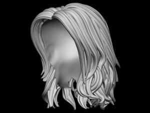 Hair 17 Model Cetak 3D