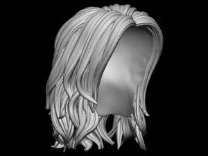Hair 17 Model Cetak 3D