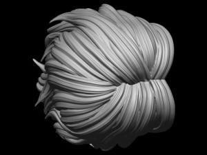 Hair 17 Model Cetak 3D