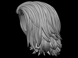 Hair 18 Modello di stampa 3D