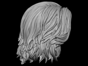 Hair 18 Modello di stampa 3D