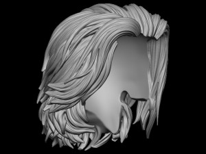 Hair 18 Modello di stampa 3D