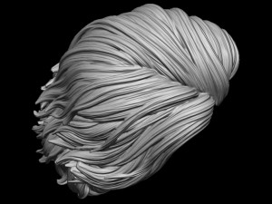 Hair 18 Modello di stampa 3D