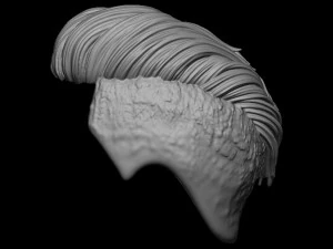 Hair 19 3D Print Model
