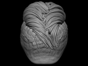 Hair 19 3D Print Model