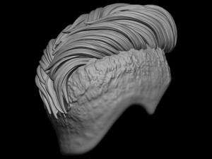Hair 19 Modelo de impresión 3D